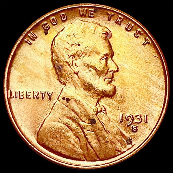 1931-S RED Wheat Cent UNCIRCULATED