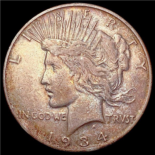 1934-S Silver Peace Dollar LIGHTLY CIRCULATED