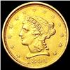 Image 1 : 1851 $2.50 Gold Quarter Eagle CLOSELY UNCIRCULATED