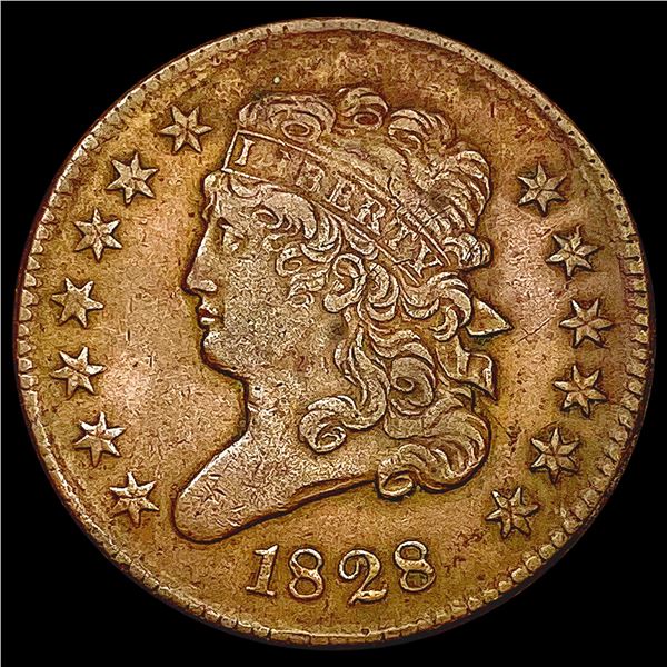 1828 Classic Head Half Cent CLOSELY UNCIRCULATED