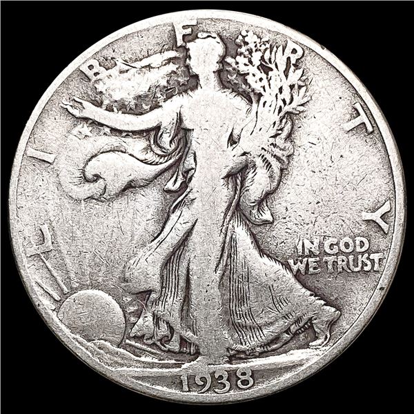 1938-D Walking Liberty Half Dollar NICELY CIRCULATED