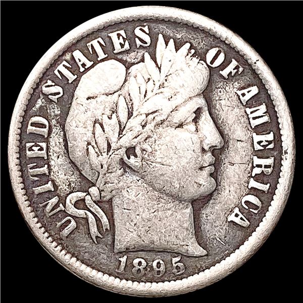 1895-O Barber Dime LIGHTLY CIRCULATED