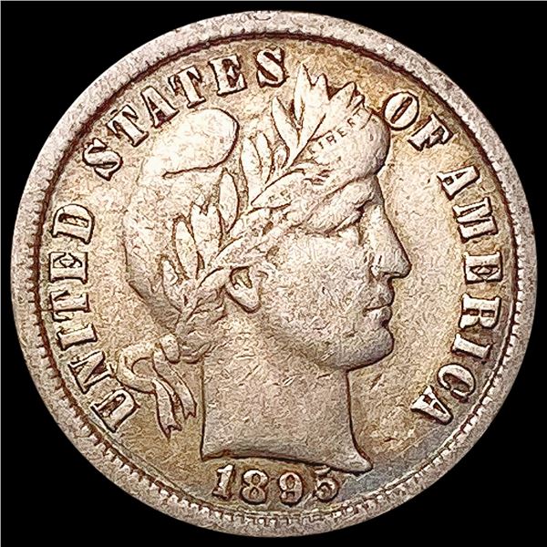 1895 Barber Dime LIGHTLY CIRCULATED