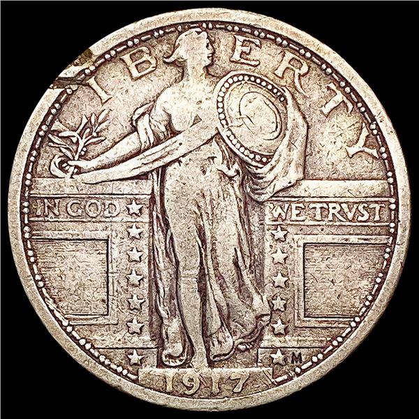 1917 TY1 Standing Liberty Quarter LIGHTLY CIRCULATED