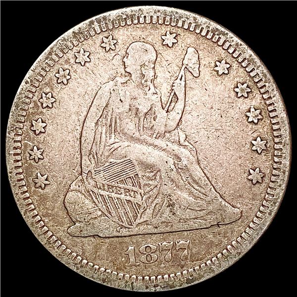 1877-S Seated Liberty Quarter LIGHTLY CIRCULATED