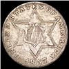 Image 1 : 1857 Silver Three Cent CLOSELY UNCIRCULATED