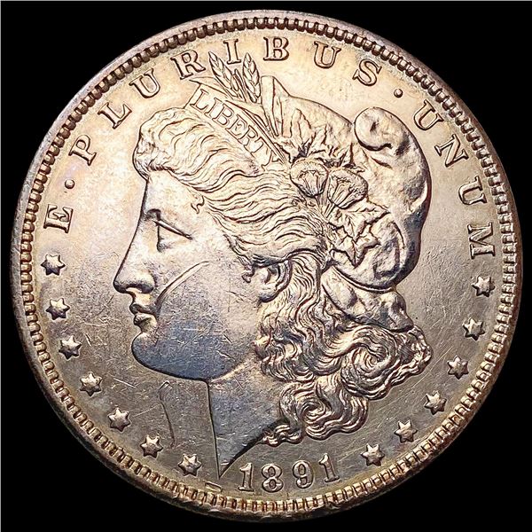 1891-CC Morgan Silver Dollar CLOSELY UNCIRCULATED