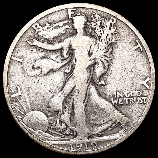 1919-S Walking Liberty Half Dollar NICELY CIRCULATED