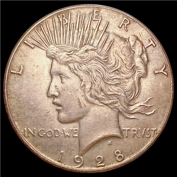 1928 Silver Peace Dollar CLOSELY UNCIRCULATED