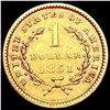 Image 2 : 1851 Rare Gold Dollar CLOSELY UNCIRCULATED
