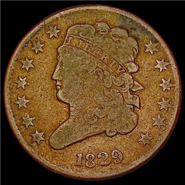 1829 Classic Head Half Cent NICELY CIRCULATED