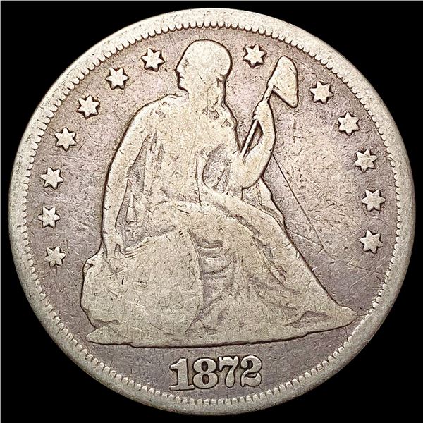 1872 Silver Trade Dollar NICELY CIRCULATED