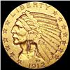 Image 1 : 1912 $5 Gold Half Eagle CLOSELY UNCIRCULATED