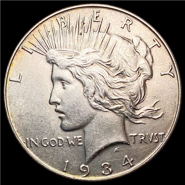 1934 Silver Peace Dollar CLOSELY UNCIRCULATED