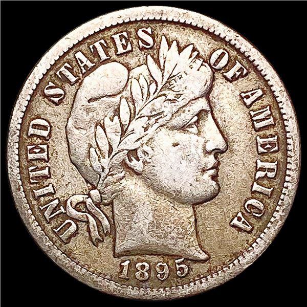 1895-S Barber Dime LIGHTLY CIRCULATED