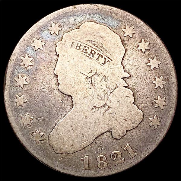 1821 Capped Bust Quarter NICELY CIRCULATED