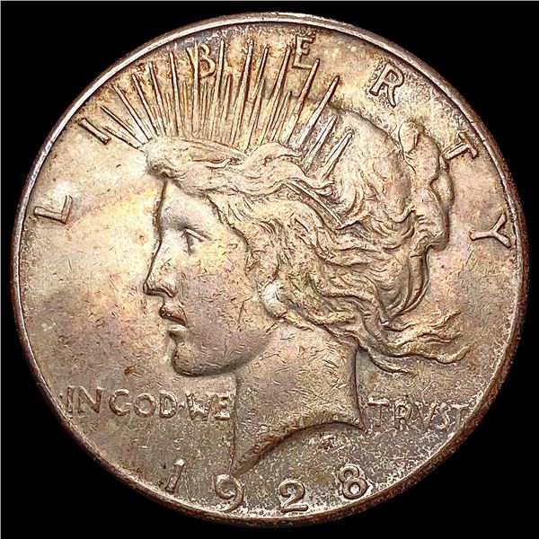 1928 Silver Peace Dollar NEARLY UNCIRCULATED