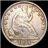 Image 1 : 1854 Arrows Seated Liberty Half Dollar CLOSELY UNCIRCULATED