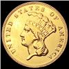 Image 1 : 1874 $3 Gold Piece CLOSELY UNCIRCULATED
