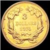 Image 2 : 1874 $3 Gold Piece CLOSELY UNCIRCULATED