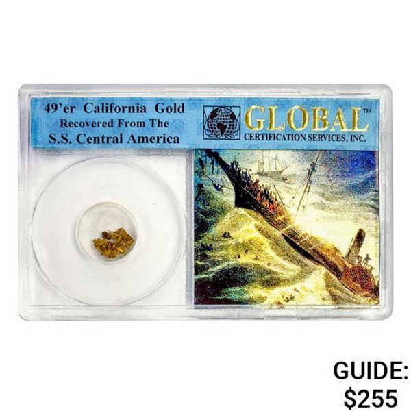 1857 49er CA Pinch of Gold S.S. Shipwreck Cen. Am.