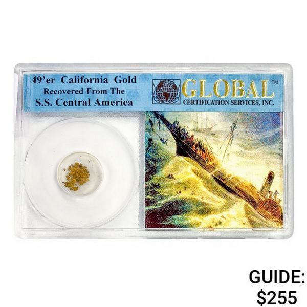 1857 49er CA Pinch of Gold S.S. Shipwreck Cen. Am.