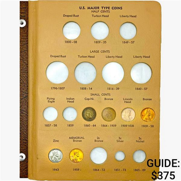 [20]1860-1971 U.S. Major Type Coins Album [1C-$1]