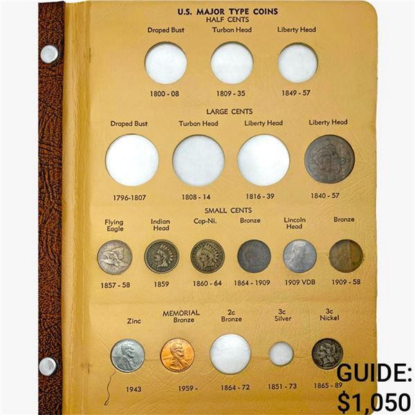 [47]1852-2000 U.S. Major Type Coins Album [1C-$1]