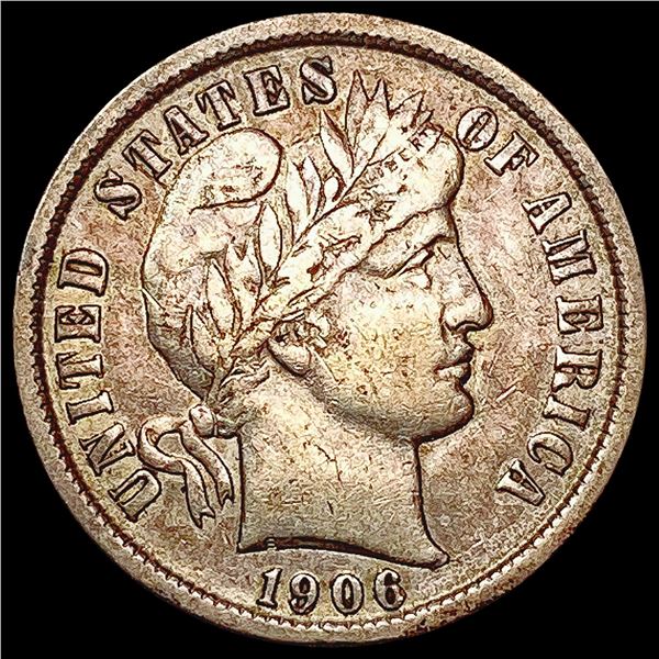 1906-O Barber Dime NEARLY UNCIRCULATED