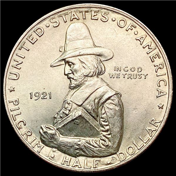 1921 Pilgrim Half Dollar CHOICE BU