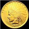 Image 1 : 1907 No Motto $10 Gold Eagle CLOSELY UNCIRCULATED
