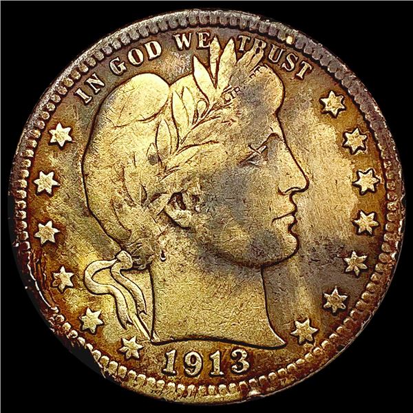 1913 Barber Quarter LIGHTLY CIRCULATED