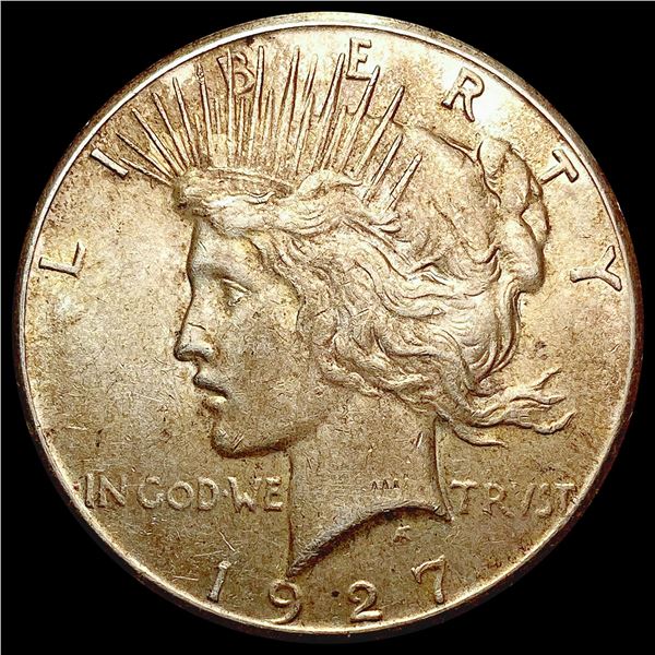 1927 Silver Peace Dollar NEARLY UNCIRCULATED