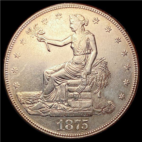 1875-S Silver Trade Dollar CLOSELY UNCIRCULATED