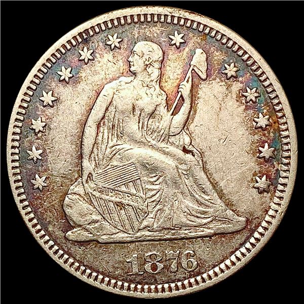 1876 Seated Liberty Quarter CLOSELY UNCIRCULATED