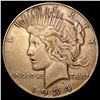 1934 Silver Peace Dollar NEARLY UNCIRCULATED