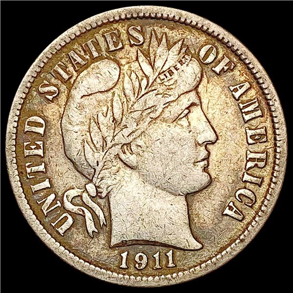 1911 Barber Dime CLOSELY UNCIRCULATED