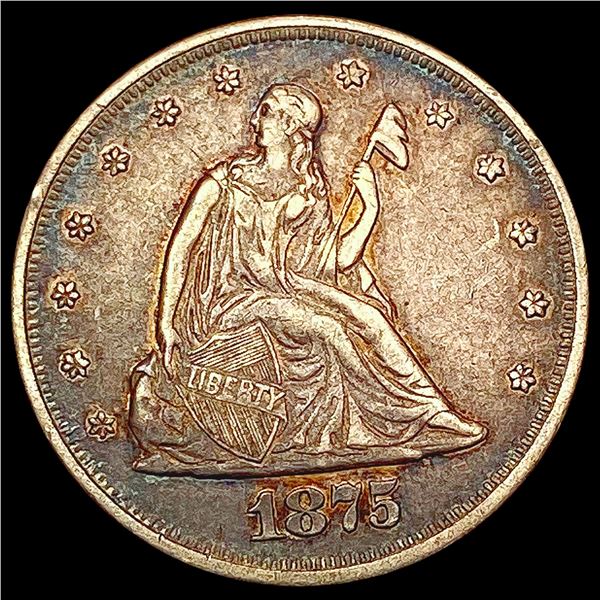 1875 Twenty Cent Piece LIGHTLY CIRCULATED