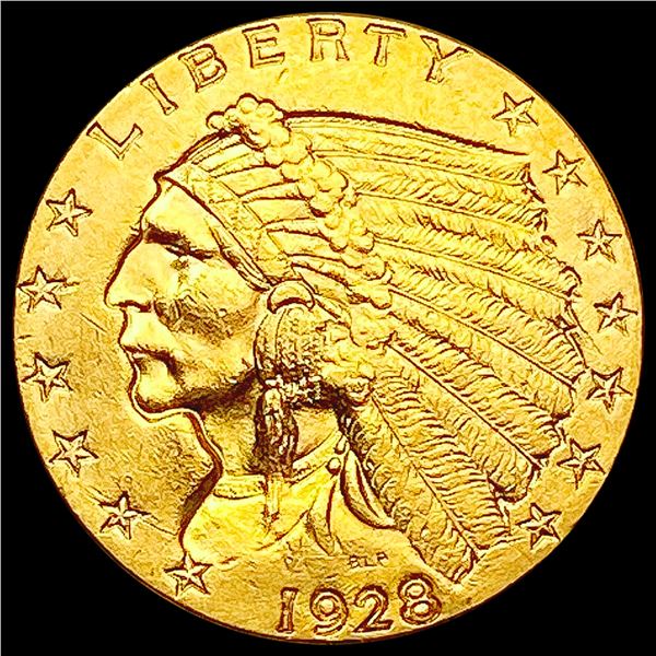 1928 $2.50 Gold Quarter Eagle CHOICE AU