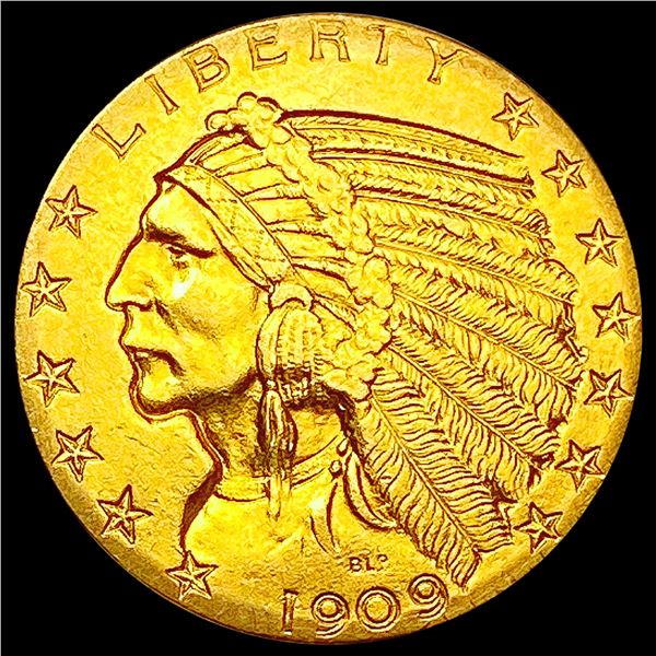 1909-D $5 Gold Half Eagle UNCIRCULATED