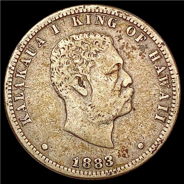 1883- Kingdom of Hawaii Quarter NICELY CIRCULATED