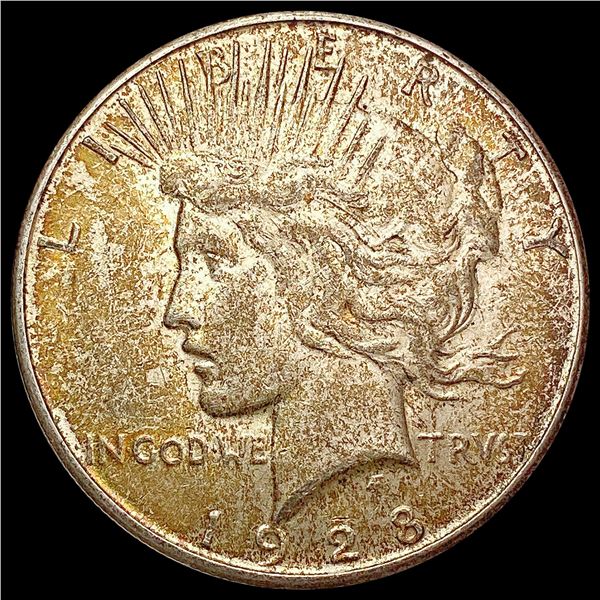 1928-S Silver Peace Dollar CLOSELY UNCIRCULATED