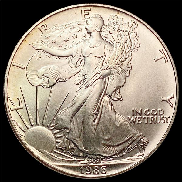 1986 American Silver Eagle SUPERB GEM BU
