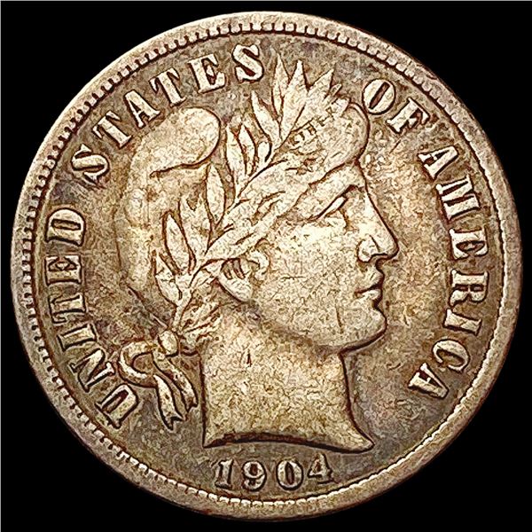 1904-S Barber Dime NICELY CIRCULATED