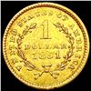 Image 2 : 1851 Rare Gold Dollar CLOSELY UNCIRCULATED