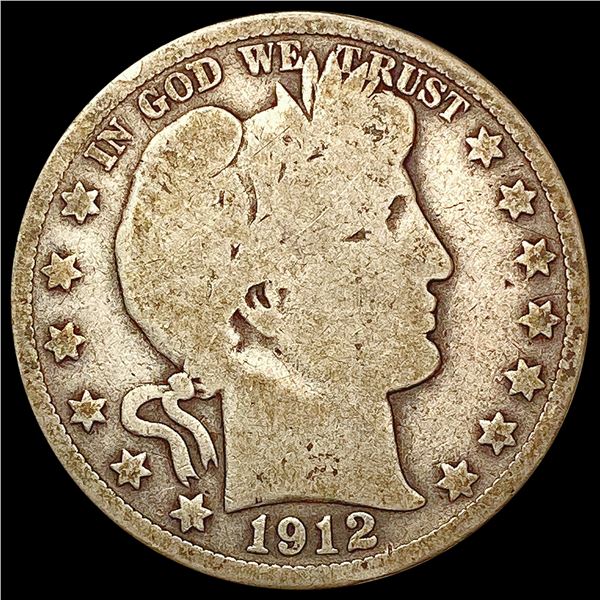 1912-D Barber Half Dollar NICELY CIRCULATED