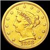 1868 $2.50 Gold Quarter Eagle NEARLY UNCIRCULATED