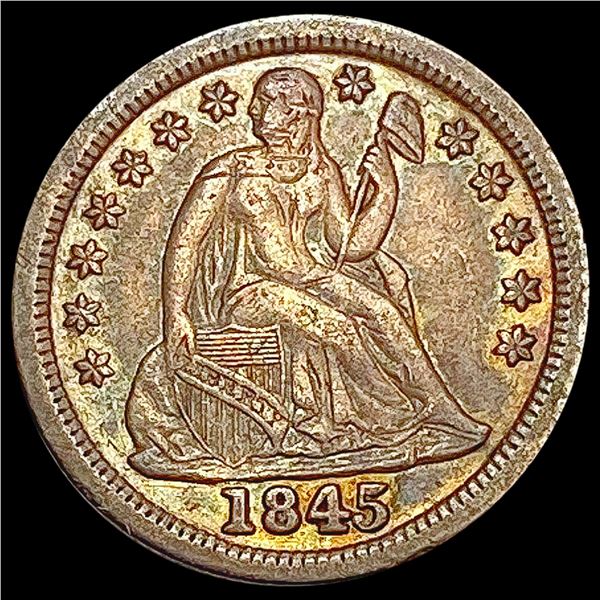 1845 Seated Liberty Dime CLOSELY UNCIRCULATED