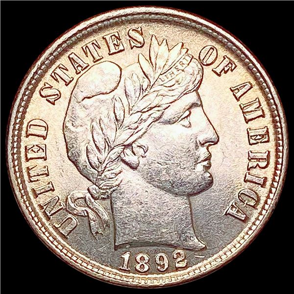 1892 Barber Dime CHOICE BU