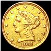 Image 1 : 1861 $2.50 Gold Quarter Eagle CLOSELY UNCIRCULATED